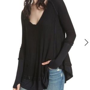 Free People (We the Free) Laguna Shirt - Black